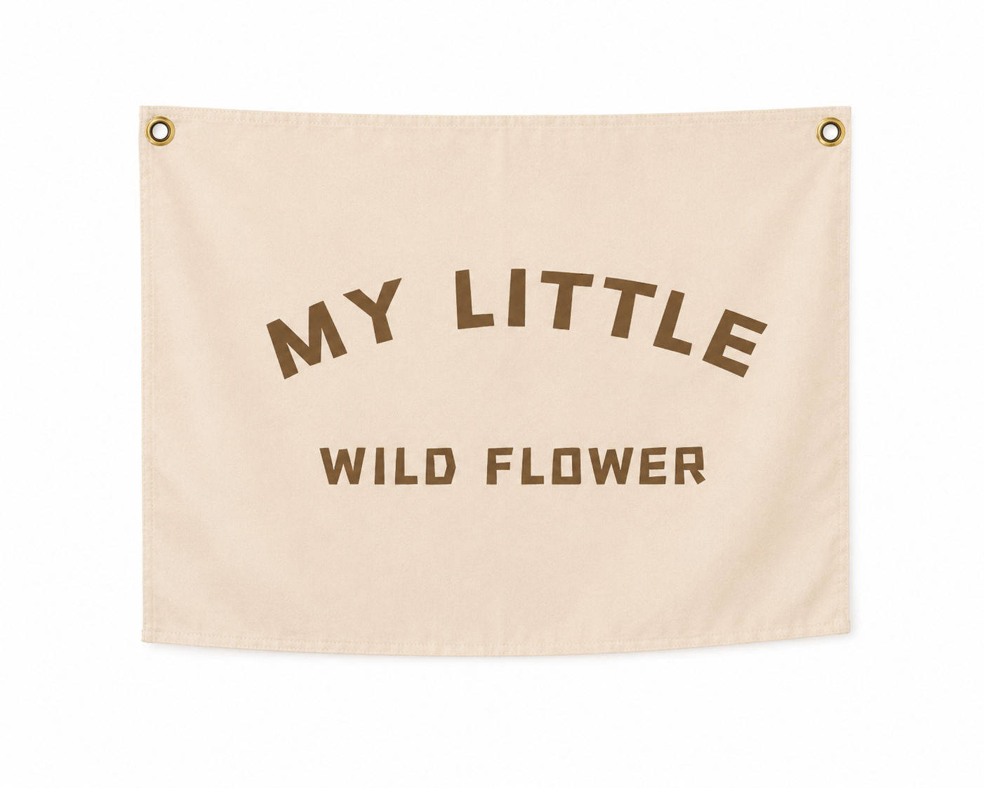     Neutral fabric wall hanging for boho nursery decor