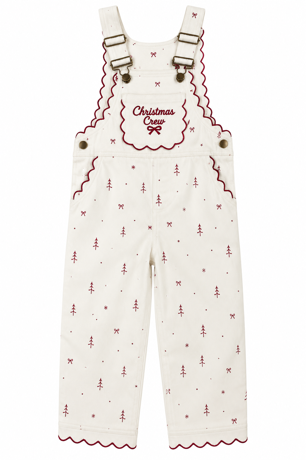 kids-christmas-embroidered-denim-overalls-cream-burgundy