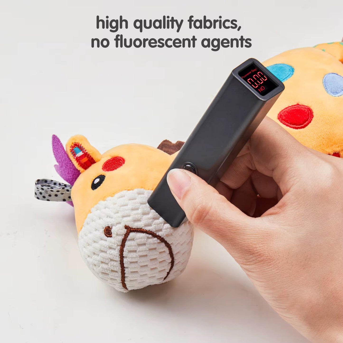 Baby Giraffe Hanging Rattle Toy for Stroller & Car Seat | Sensory Plush Teether Toy