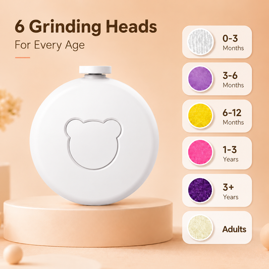 Electric Baby Nail Trimmer – Gentle Newborn Nail Care | White