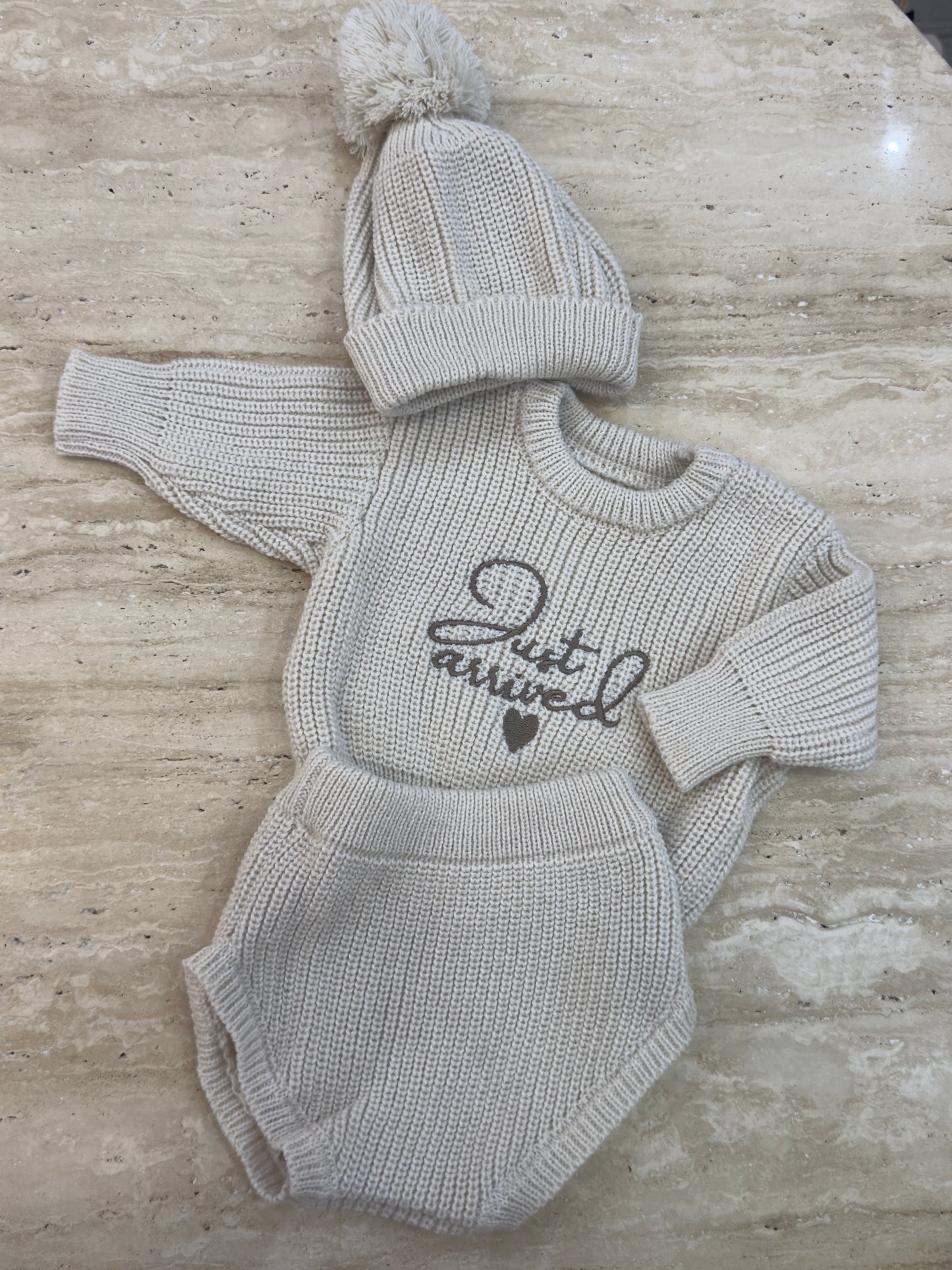 Just Arrived newborn announcement  Outfit