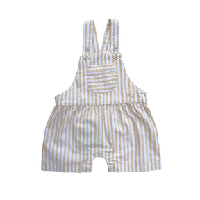 Dillon Seersucker Striped Short  Dungaree