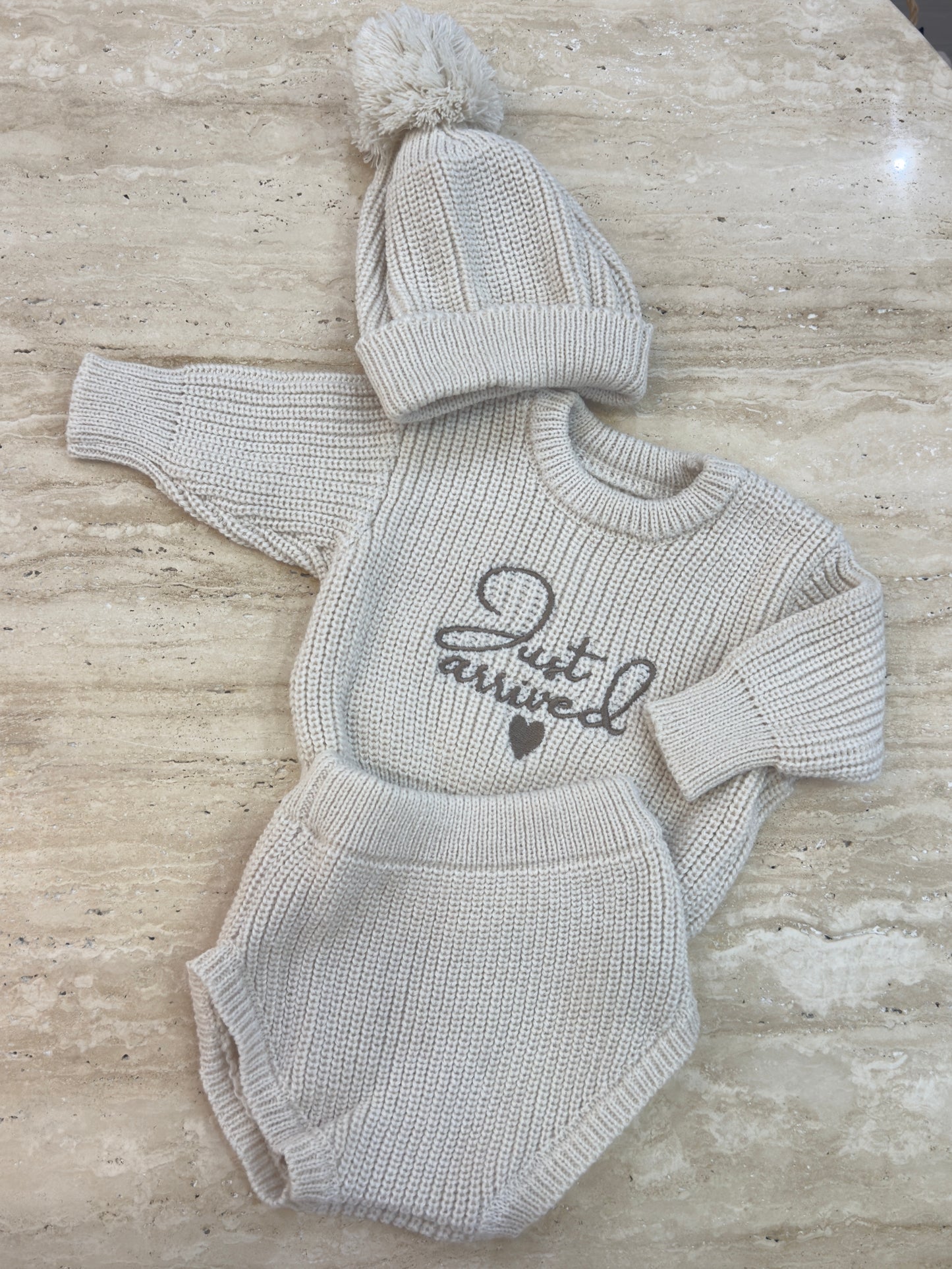 Just Arrived newborn announcement  Outfit