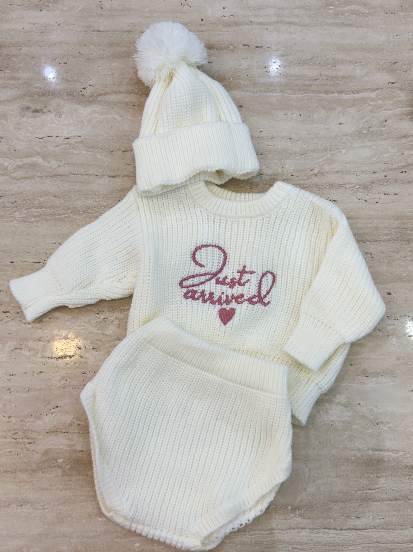 Just Arrived newborn announcement  Outfit