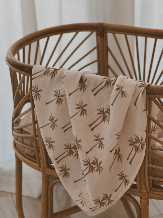 Palms Organic Muslin Blanket
