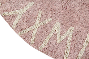 Round ABC Rug - Vintage Nude