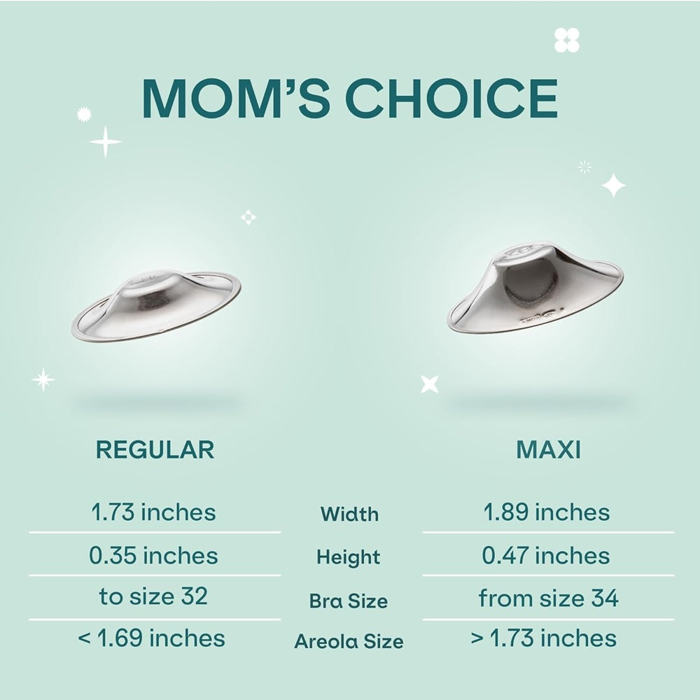 Silver Cups Nipple Shields - Maxi