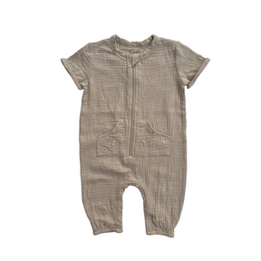 Orian Hoodie Pocket Muslin Jumpsuit