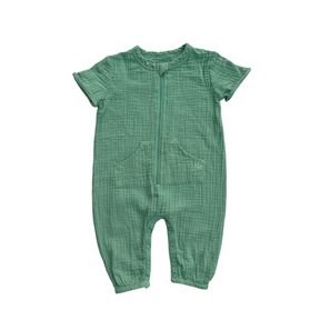 Orian Hoodie Pocket Muslin Jumpsuit