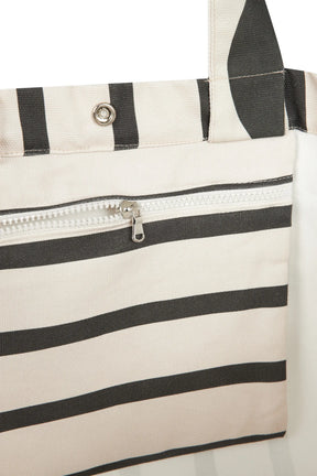 Portofino Maxi Bag - Black Stripe