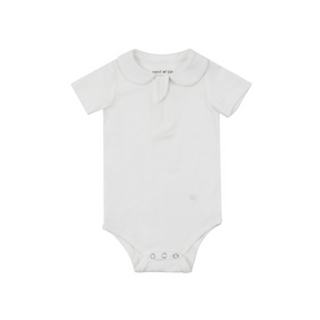 Rue Peter Pan Collar Bodysuit-White