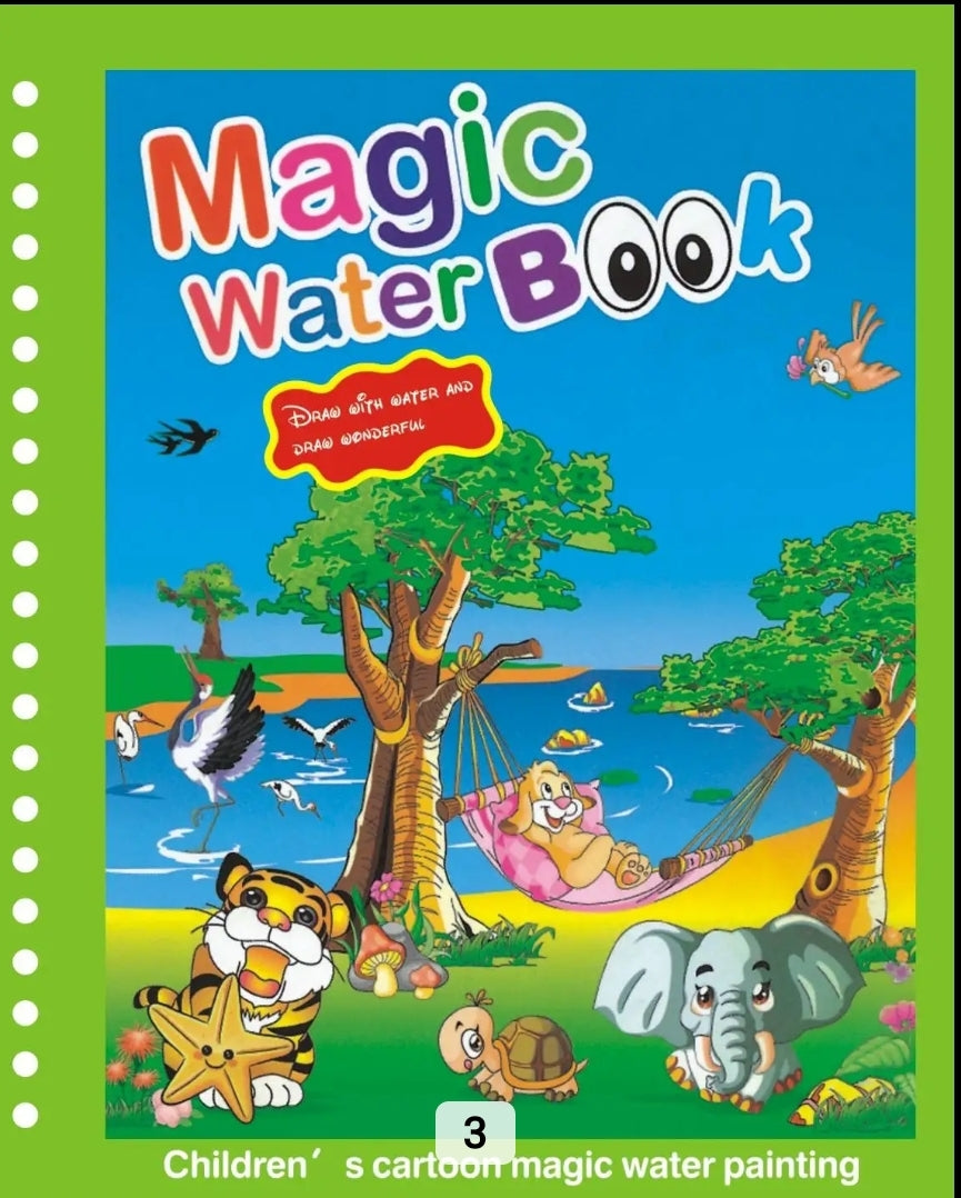 Kids Doodle  Water Painting Book-Zoo