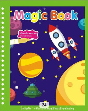 Kids Doodle  Water Painting Book-Space