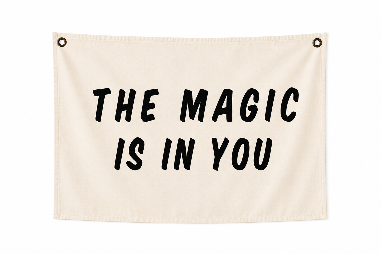    Beige nursery banner with The Magic Is In You quote
