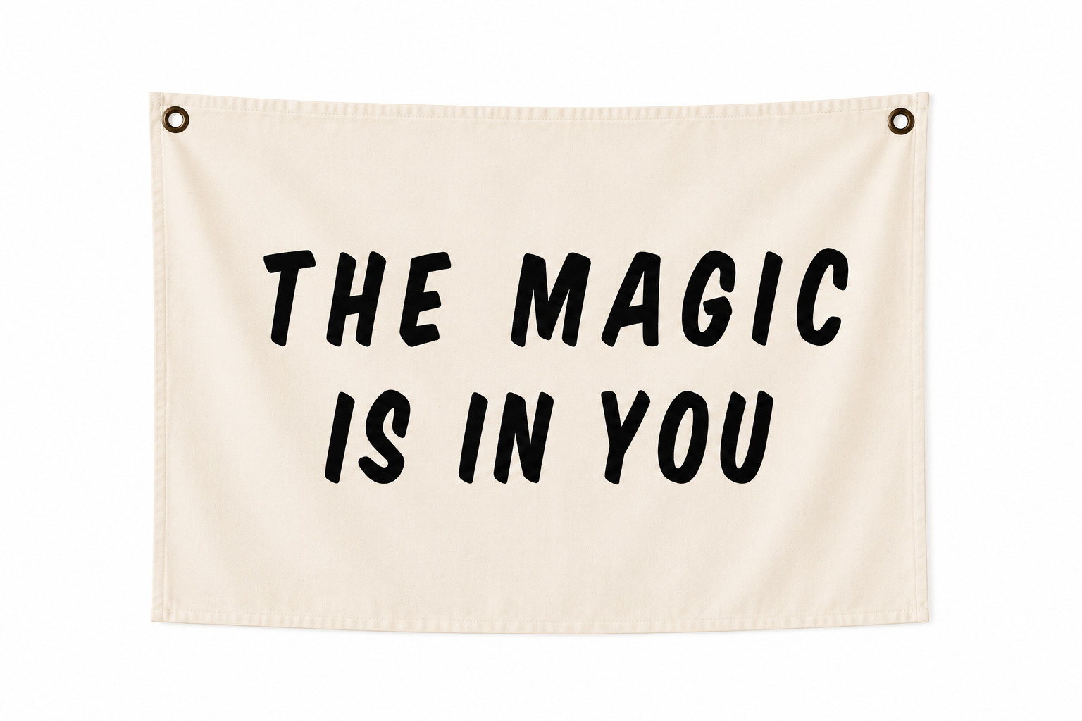     Beige nursery banner with The Magic Is In You quote