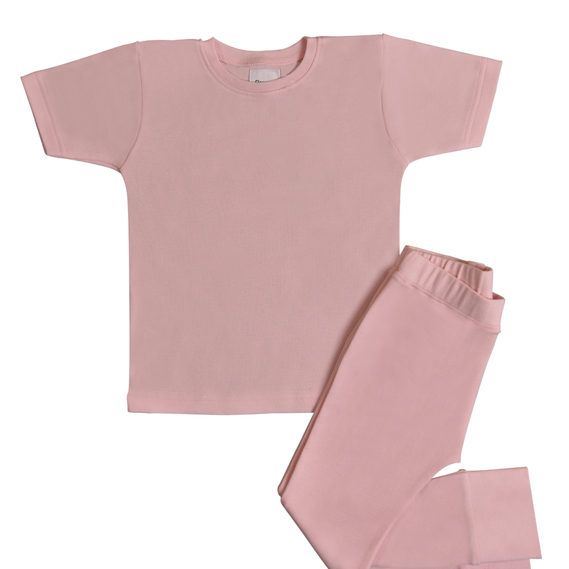 Cherry Blossom Pink Organic 2-Piece PJs Set