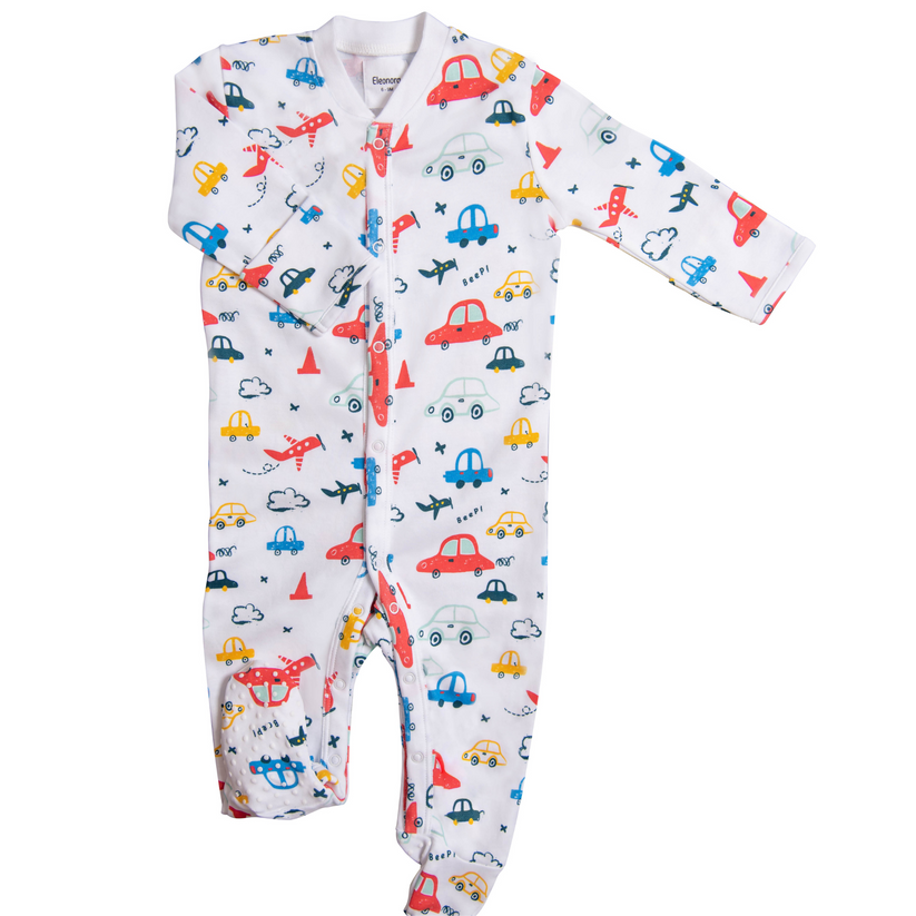 Eleonora - Car and Plane Adventure Organic Footed Sleeper