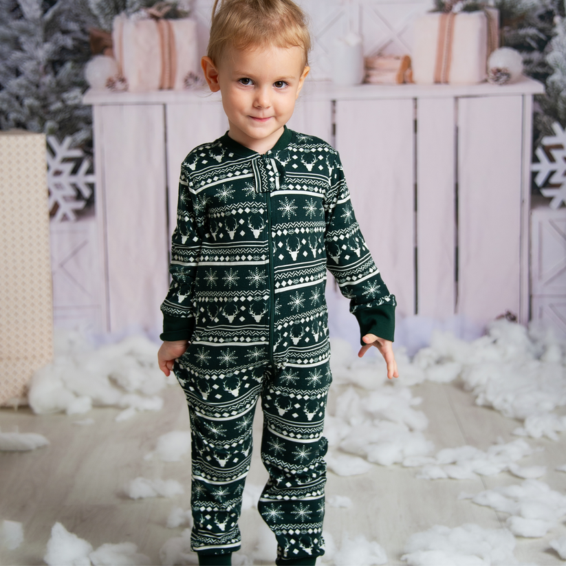 Snowflake Snuggles Forest Biome Christmas Zip Sleeper