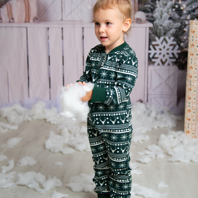 Snowflake Snuggles Forest Biome Christmas Zip Sleeper