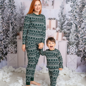 Eleonora - Snowflake Snuggles Forest Biome Christmas WOMEN 2-Piece PJs