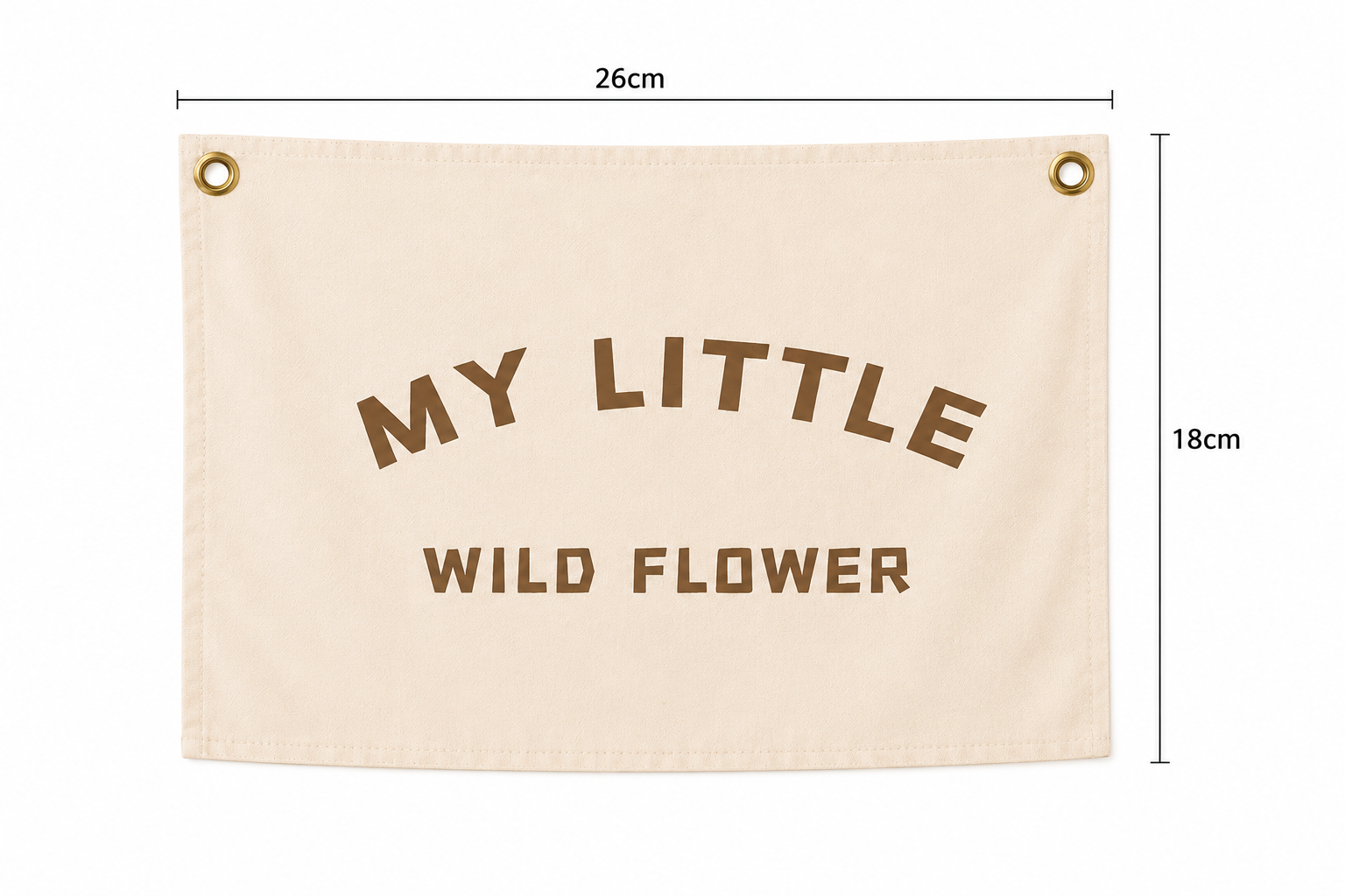     Minimalist baby room banner on white background
