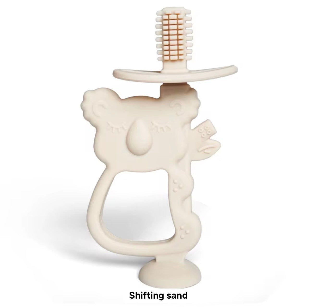 Koala-shaped baby gum soother teether made from food-grade silicone for infants