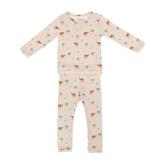 Bamboo Pajamas in Camel