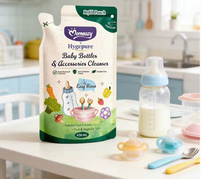     Hygepure food grade baby bottle cleanser refill pouch for feeding accessories