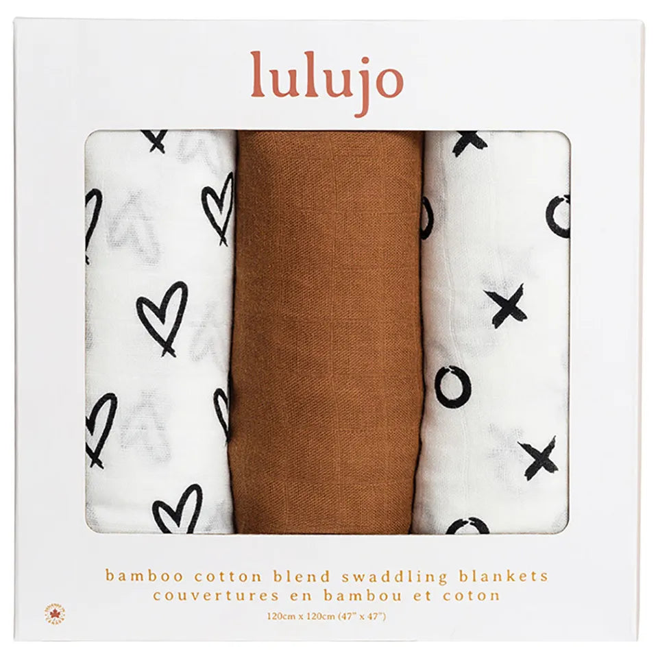 Lulujo-3pack Bamboo Swaddles