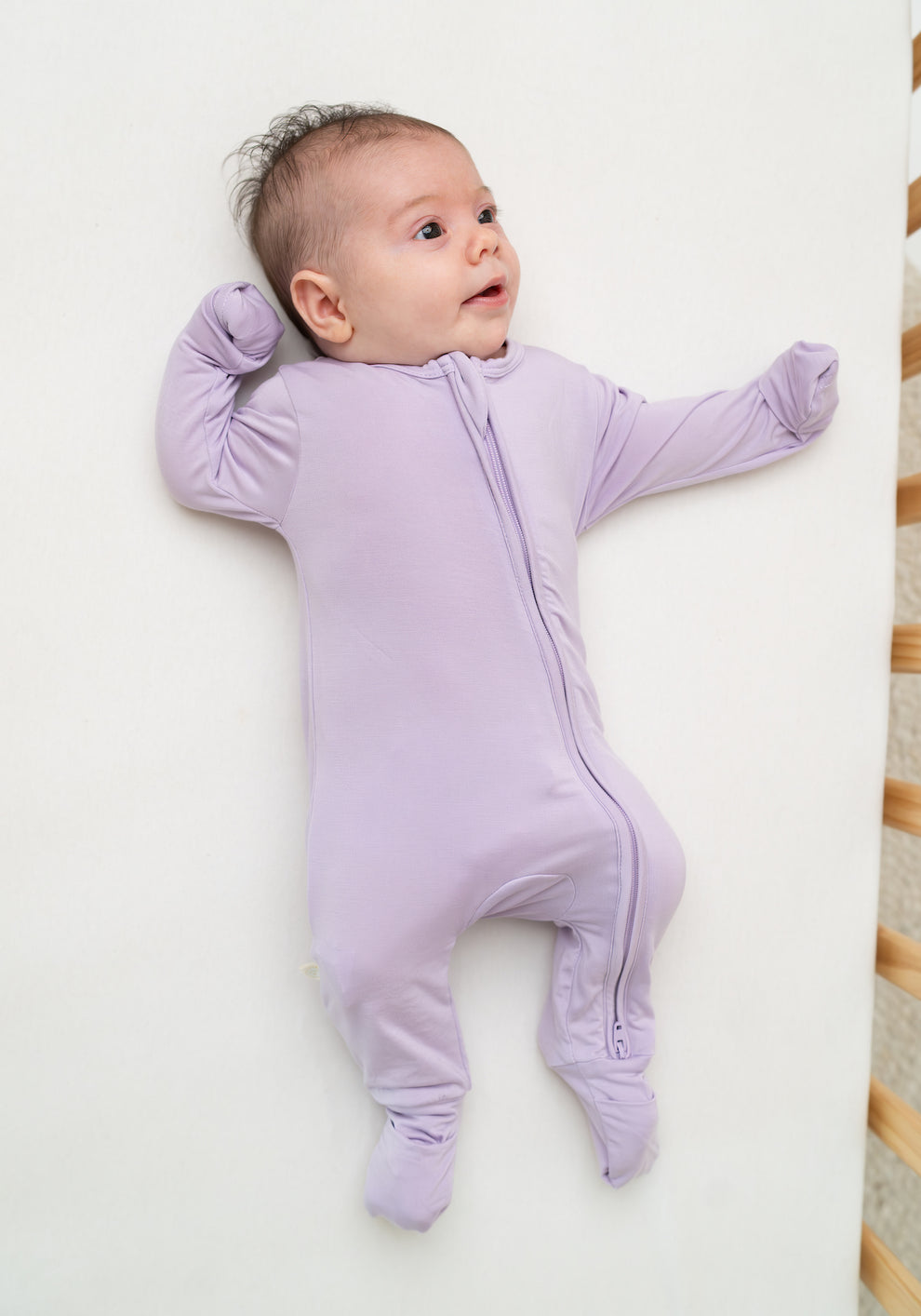 Zippered Sleepsuit in Lilac