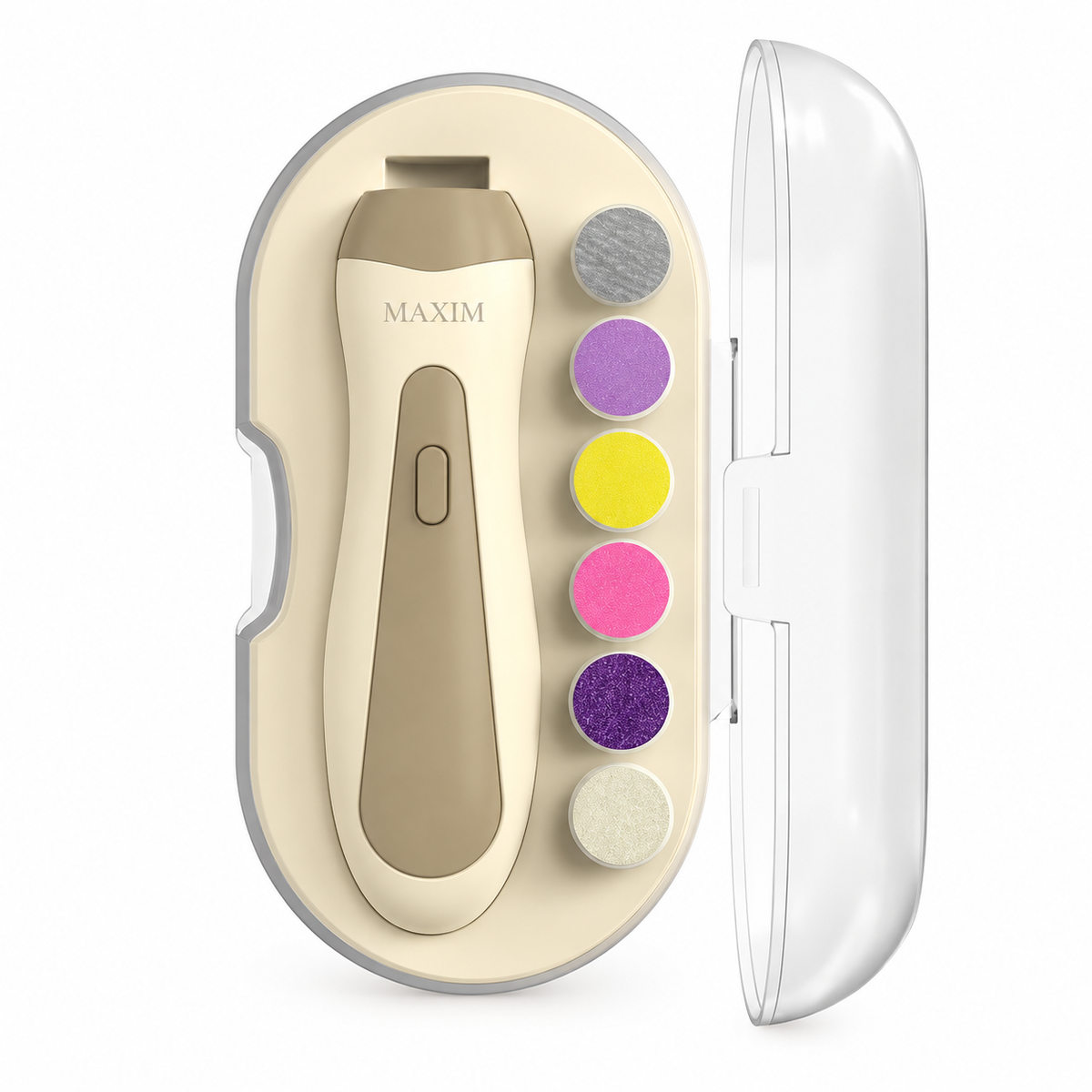     MAXIM baby electric nail trimmer and nail file with LED light