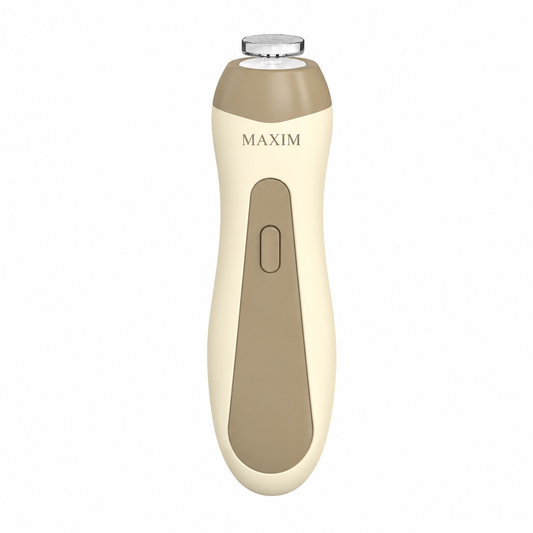     MAXIM electric baby nail trimmer with 6 interchangeable filing pads and storage case