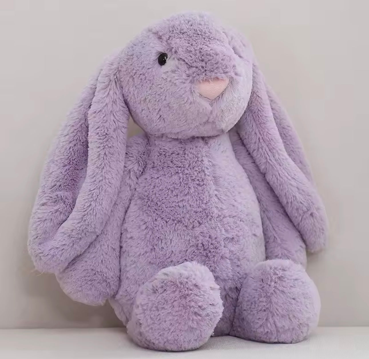 Soft purple lavender Maxims plush baby bunny 25cm — perfect cuddly toy for baby girls in Dubai UAE
