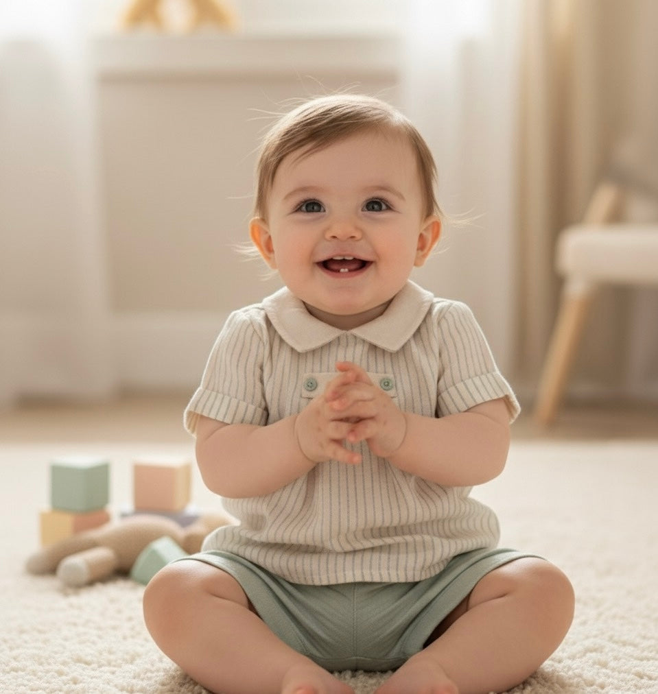 Theo Natural Muslin Set