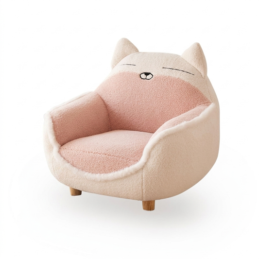 Slumber Kitty Bouclé Kids Armchair
