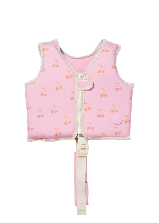 Kids Swim Vest - Cotton Candy Cherry