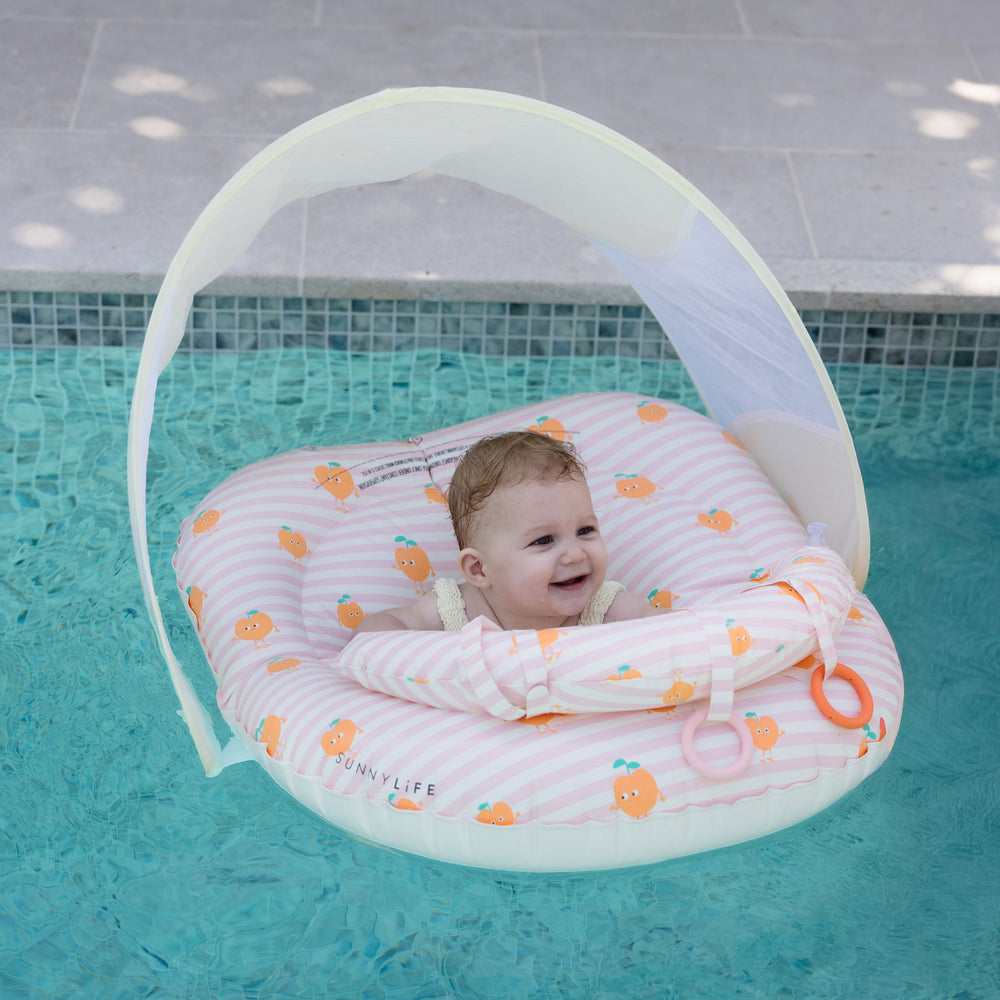 Interactive Baby Float Poppy the Peach - Pink Stripe
