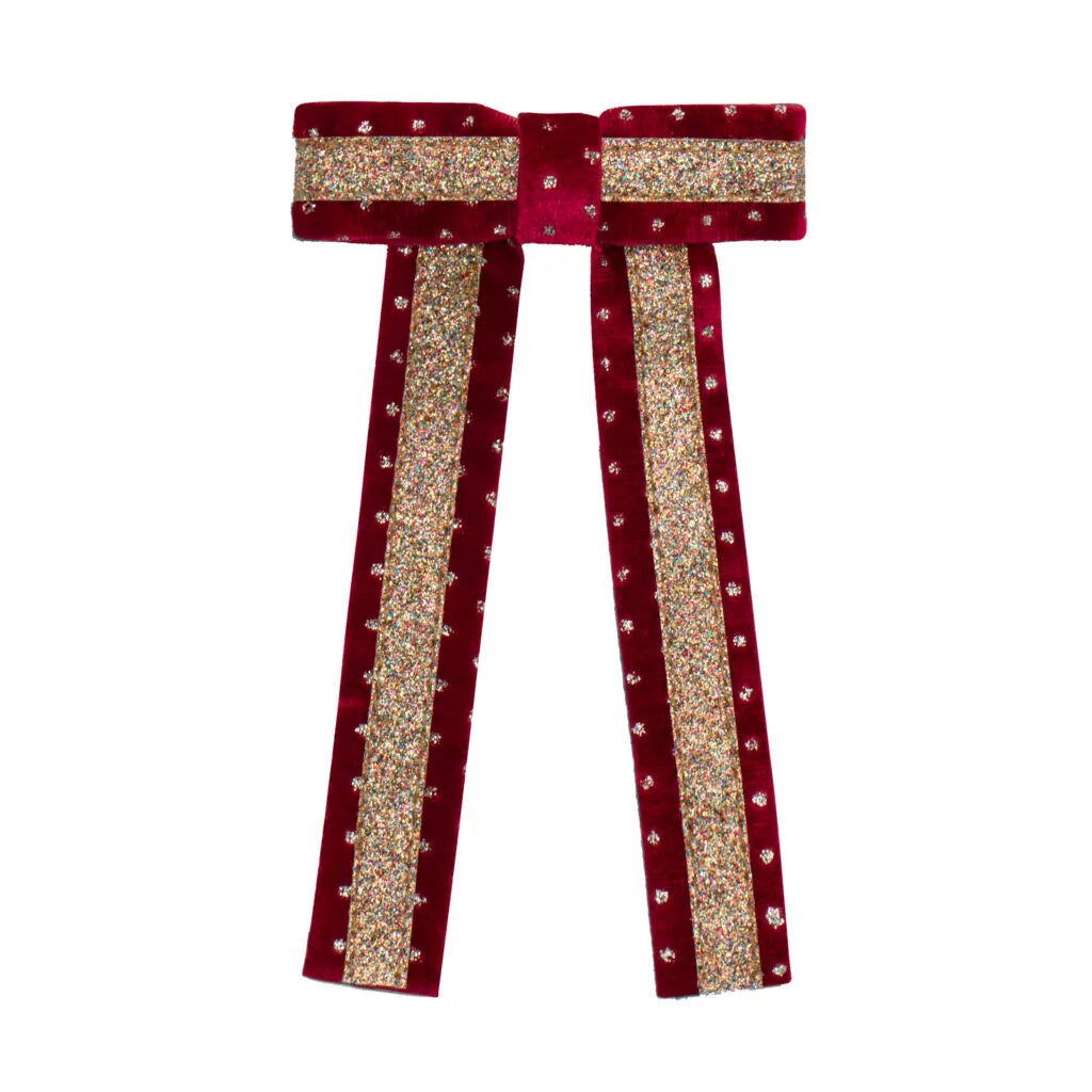 Circus Glitter Bow - Red
