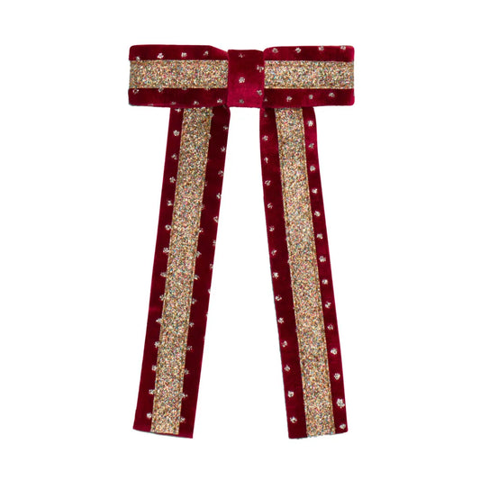 Circus Glitter Bow - Red