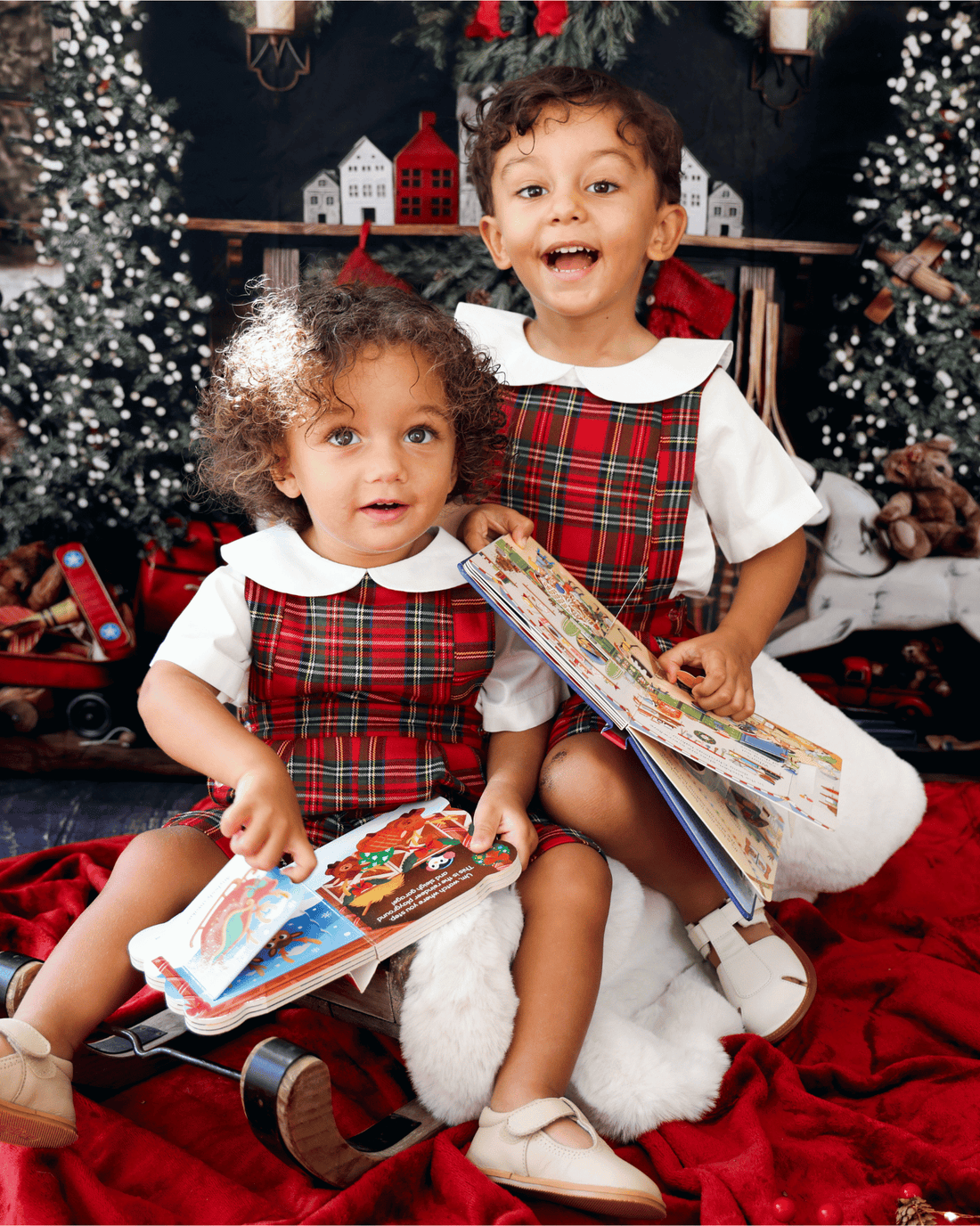 Tartan Dungaree Shorts