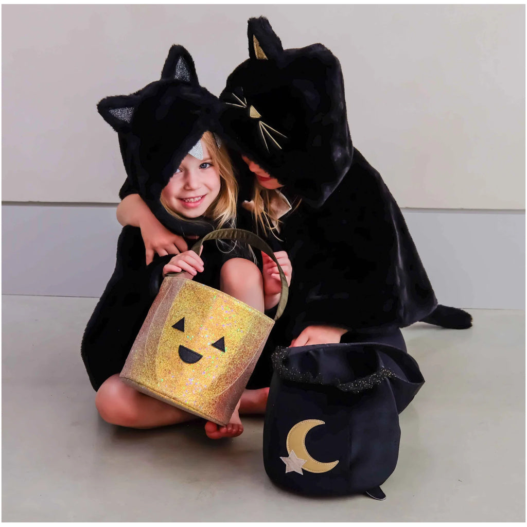 Glitter Pumpkin Trick or Treat Bag