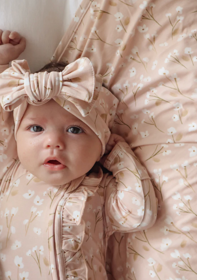 Blushing Blooms Cotton Growsuit