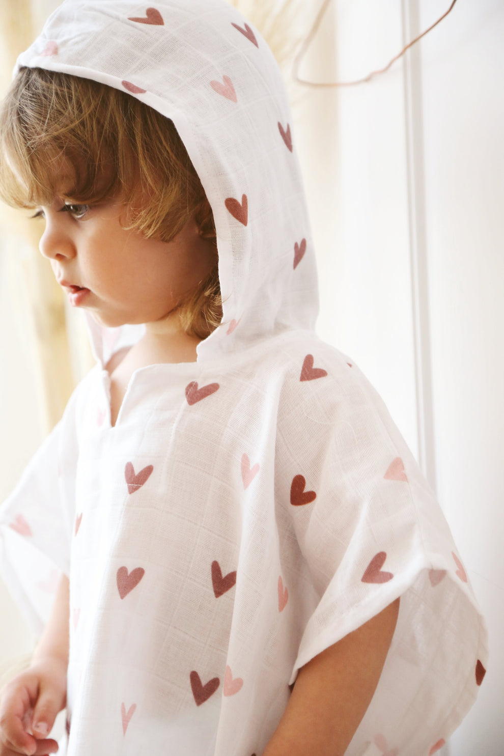 Love Hooded Poncho