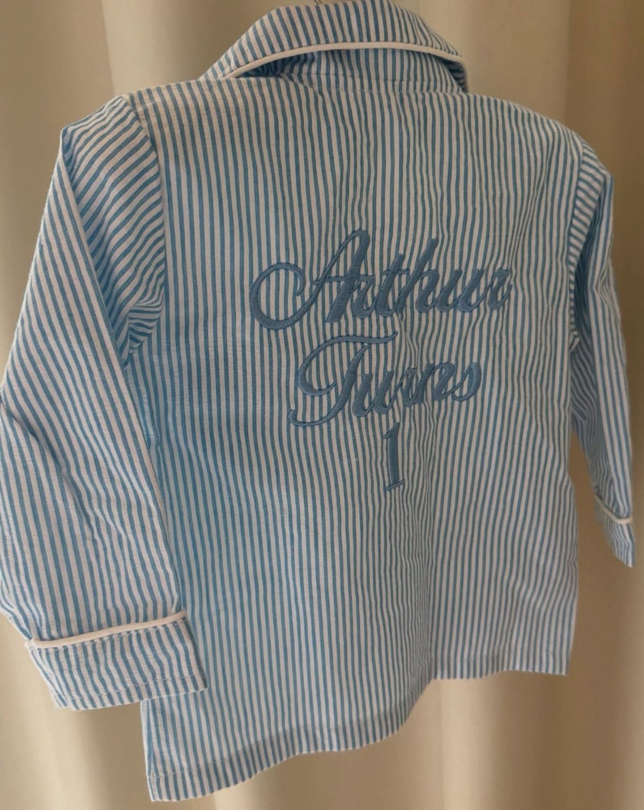 Smart Striped Pyjamas Set