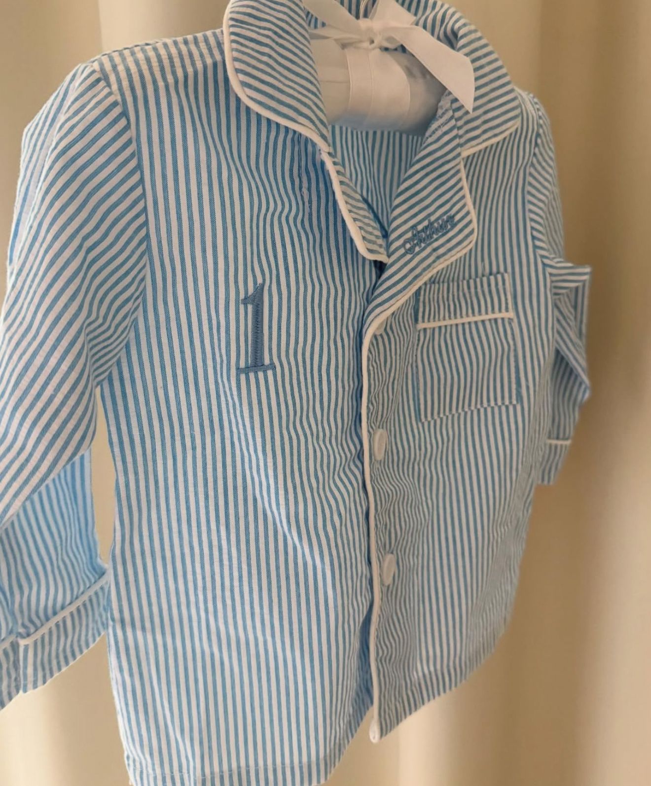 Smart Striped Pyjamas Set