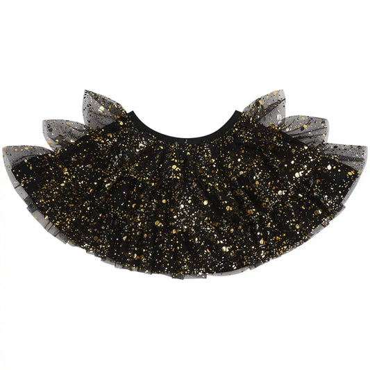 Black & Gold Sparkle Cape