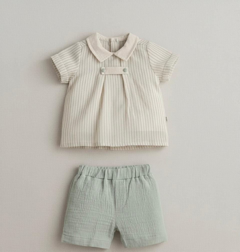 Theo Natural Muslin Set