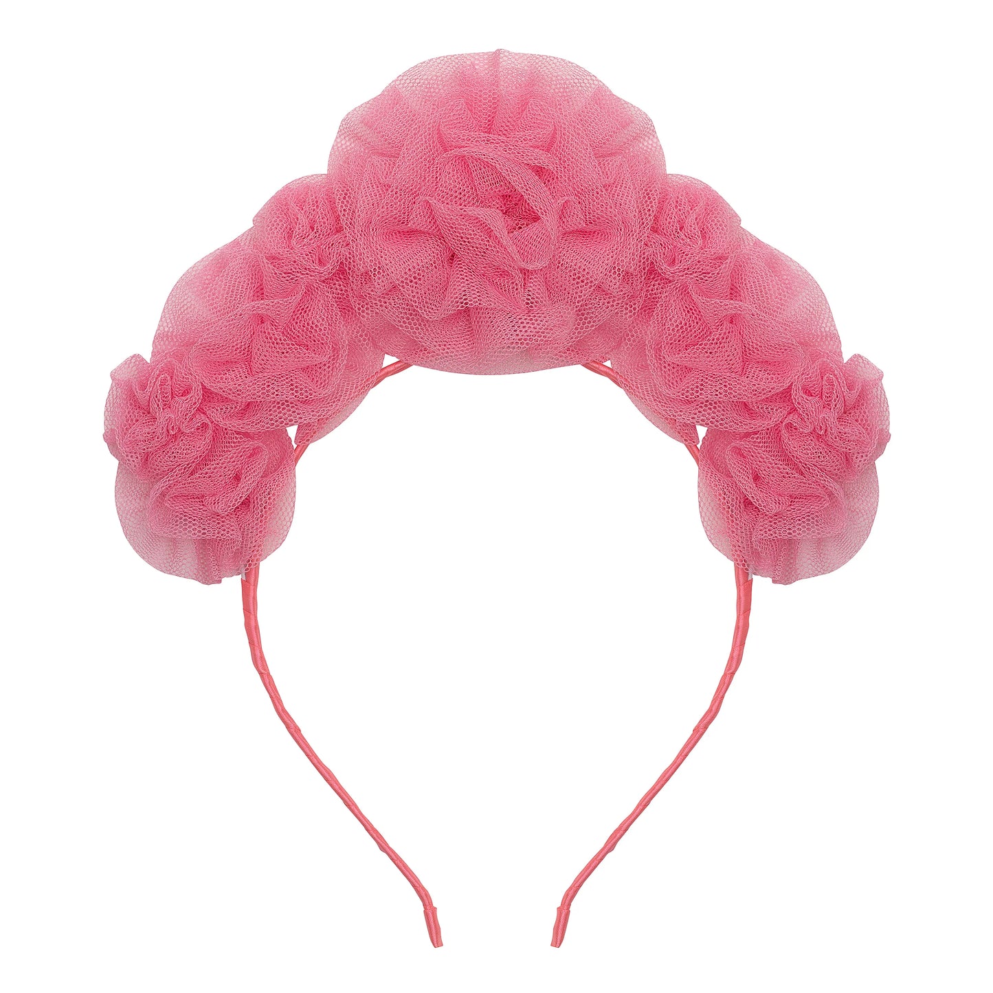 Pink Ruffle Flower Headdress