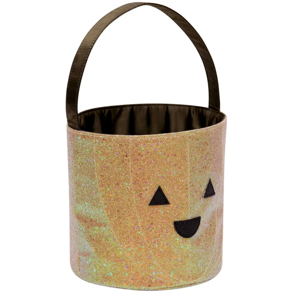 Glitter Pumpkin Trick or Treat Bag