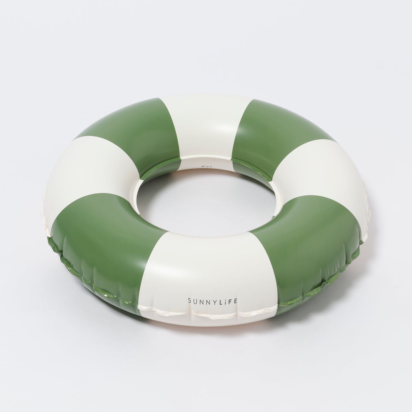 Mini Tube Pool Ring - Olive  Stripe